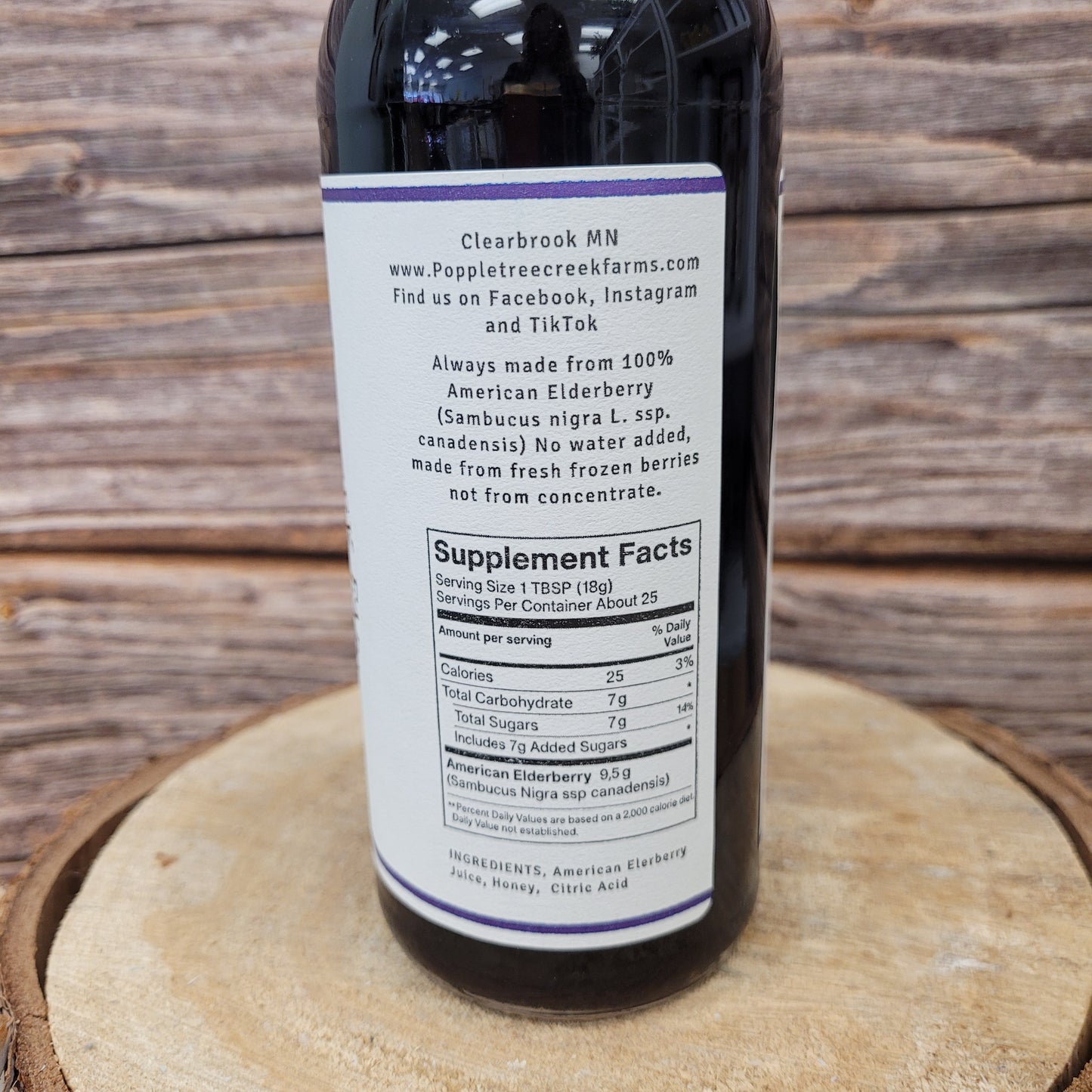 Elderberry Syrup - Honey - Popple Tree Creek Farms