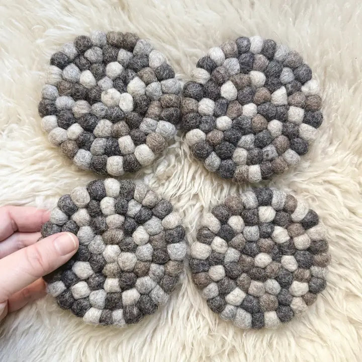 Felt Ball Coasters