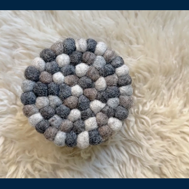 Felt Ball Coasters