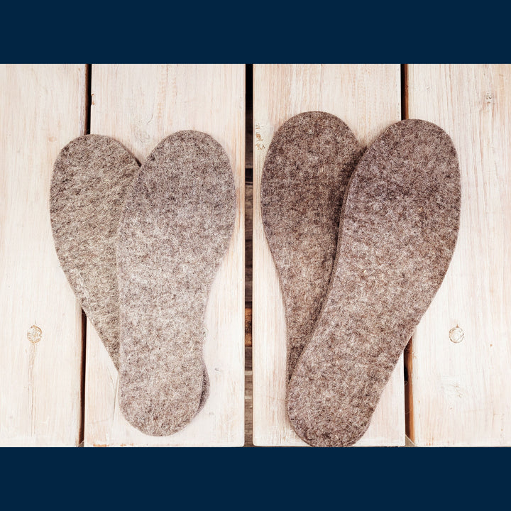 Wool/Alpaca Felted Insoles