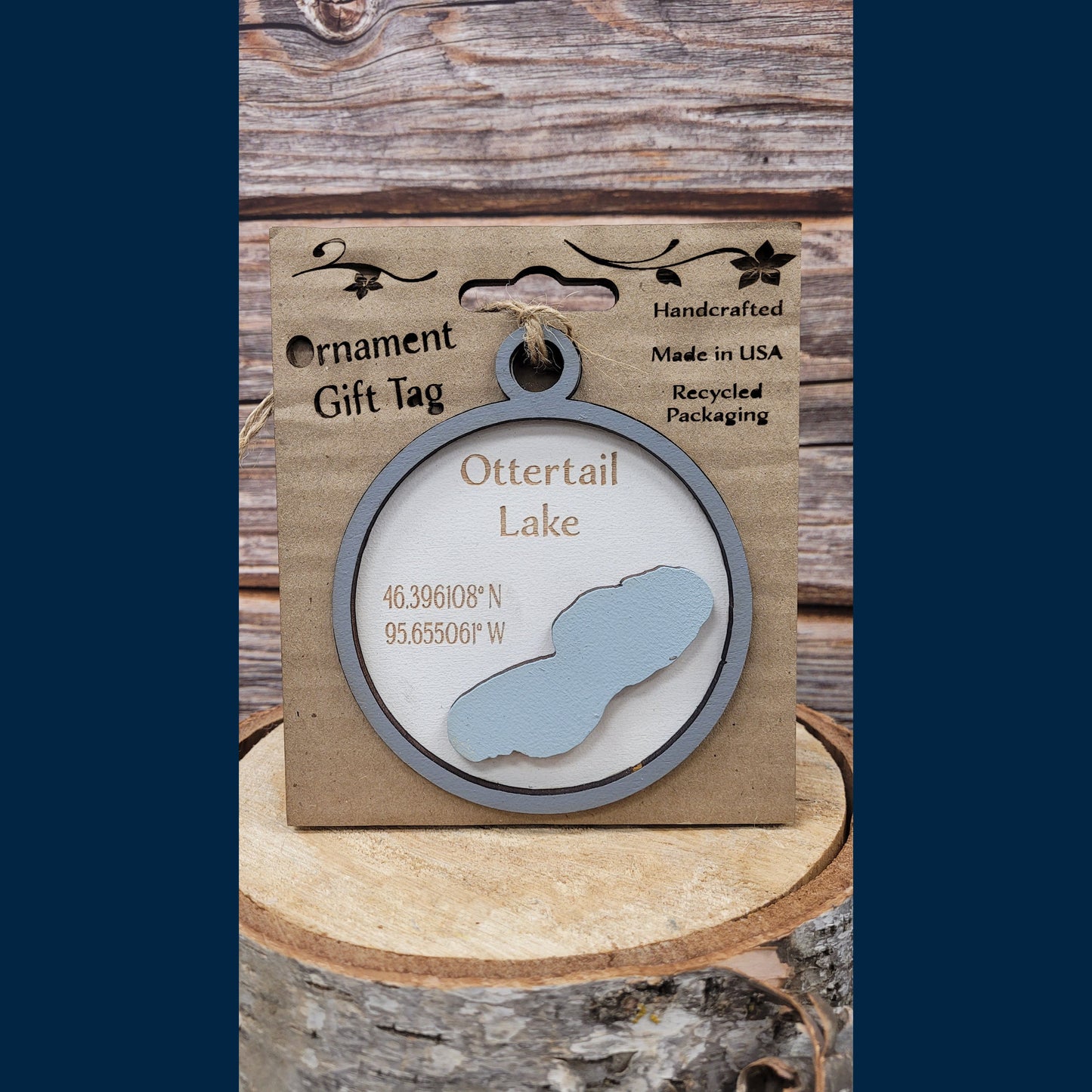 Ornament/Tag - Lakes & Minnesota