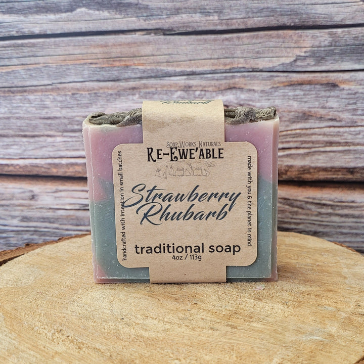 Strawberry Rhubarb - Traditional Soap