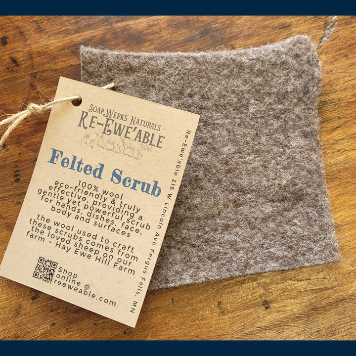 Wool Felted Scrub