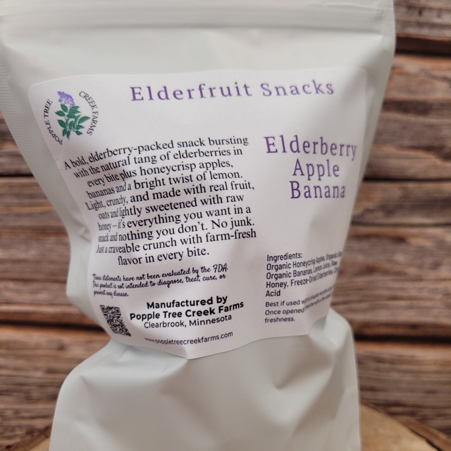 Elderfruit Snacks – Apple Banana Elderberry - Popple Tree Creek Farms