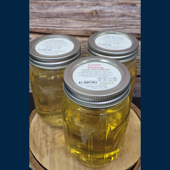 Liquid Castile Soap - Mason Jar