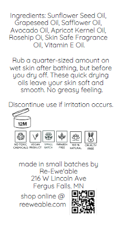 Shower Oil - Vanilla