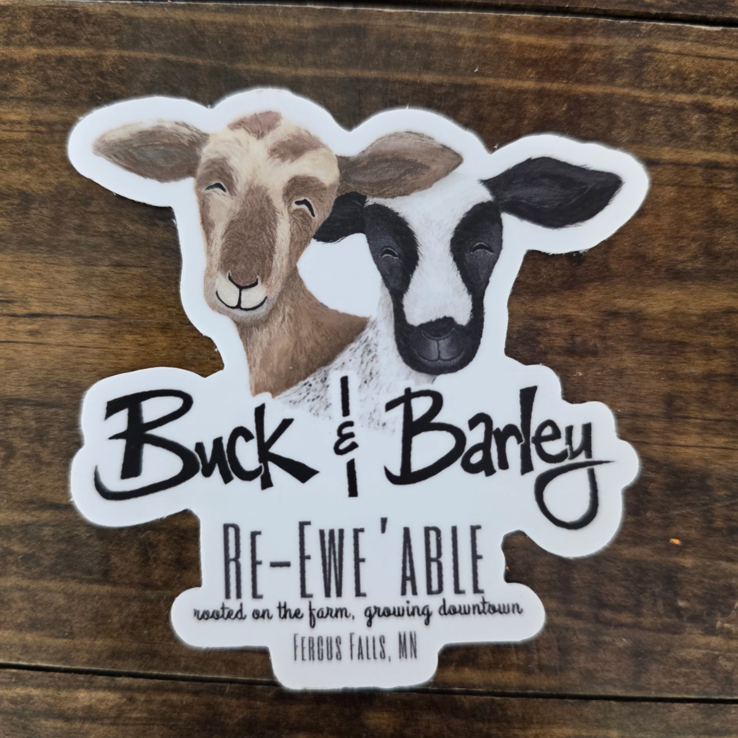 Buck & Barley Sticker 3x3