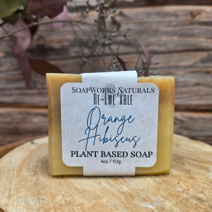 Orange Hibiscus - All Natural Plant Based Soap