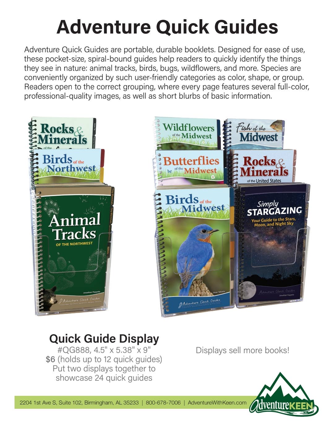 AdventureKEEN - Animal Tracks of Midwest Quick Guide