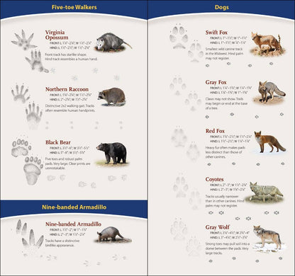 AdventureKEEN - Animal Tracks of Midwest Quick Guide