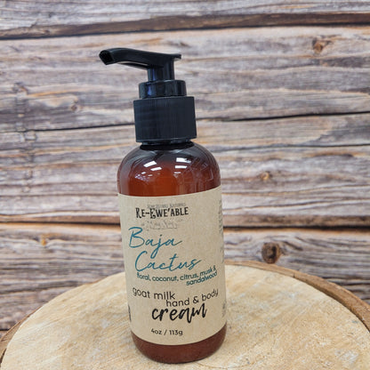 Baja Cactus - Goat Milk Hand & Body Cream