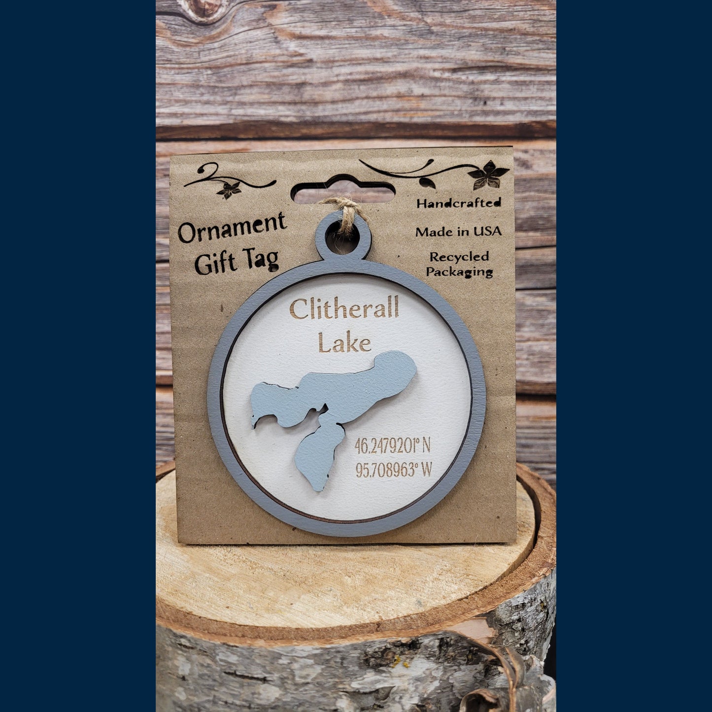 Ornament/Tag - Lakes & Minnesota