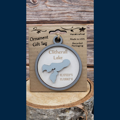 Ornament/Tag - Lakes & Minnesota