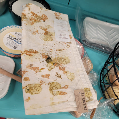 Natural Hand Dyed Kitchen Towel