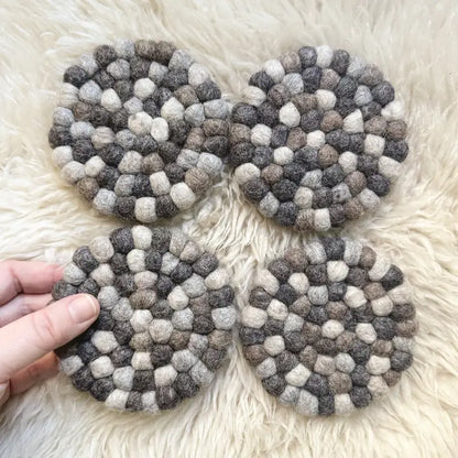 Felt Ball Coasters