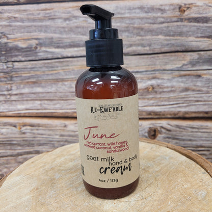 June - Goat Milk Hand & Body Cream