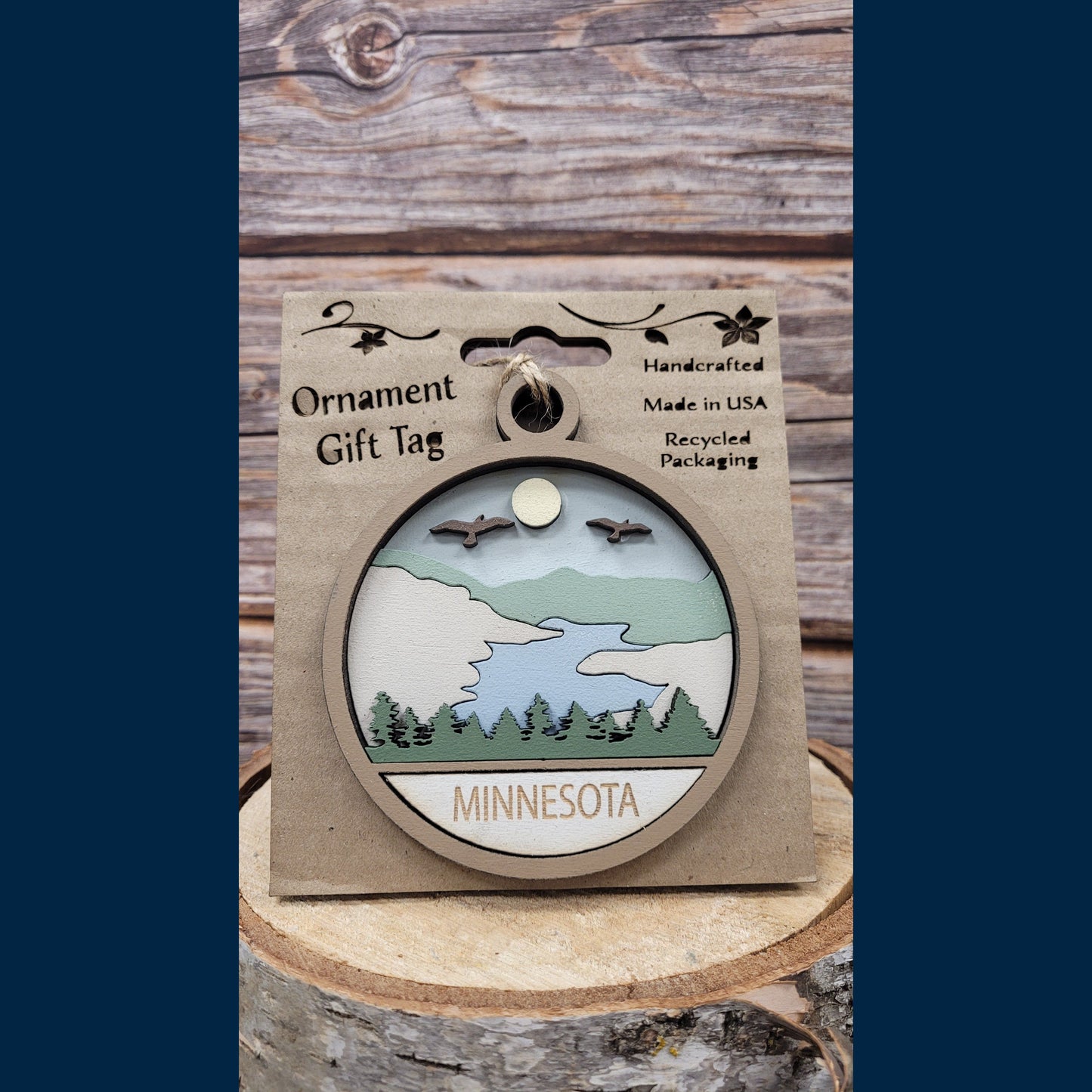 Ornament/Tag - Lakes & Minnesota