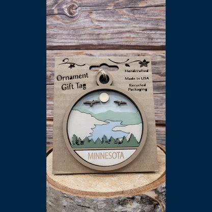 Ornament/Tag - Lakes & Minnesota