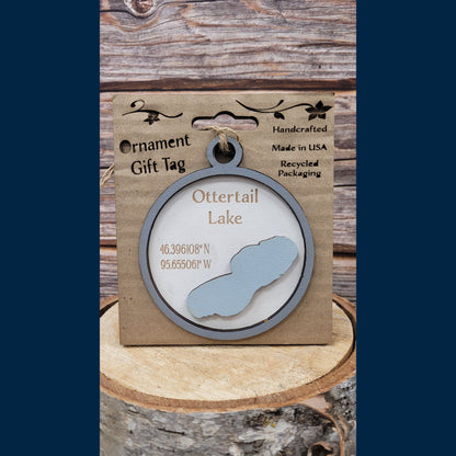 Ornament/Tag - Lakes & Minnesota