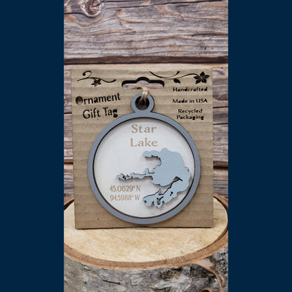 Ornament/Tag - Lakes & Minnesota