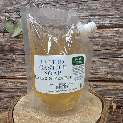Liquid Castile Soap 16oz REFILL POUCH