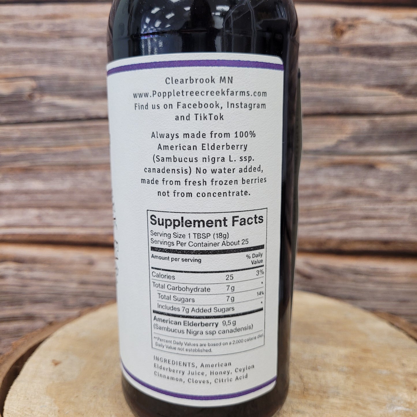 Elderberry Syrup - Elixir - Popple Tree Creek Farms