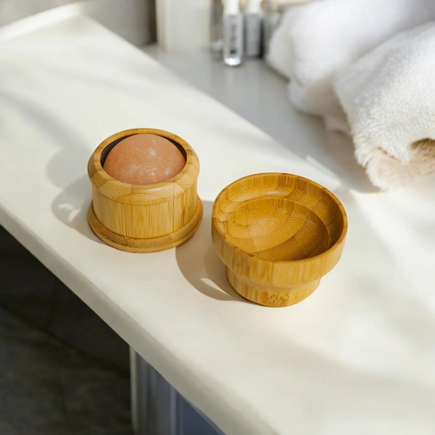 Bamboo Himalayan Salt Massage Ball/Roller
